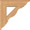 Ekena Millwork Funston Traditional Smooth Bracket w/ Offset Brace, Western Red Cedar, 7 1/2"W x 26"D x 26"H BKT0806X26X26FST01SWR - alternate 2